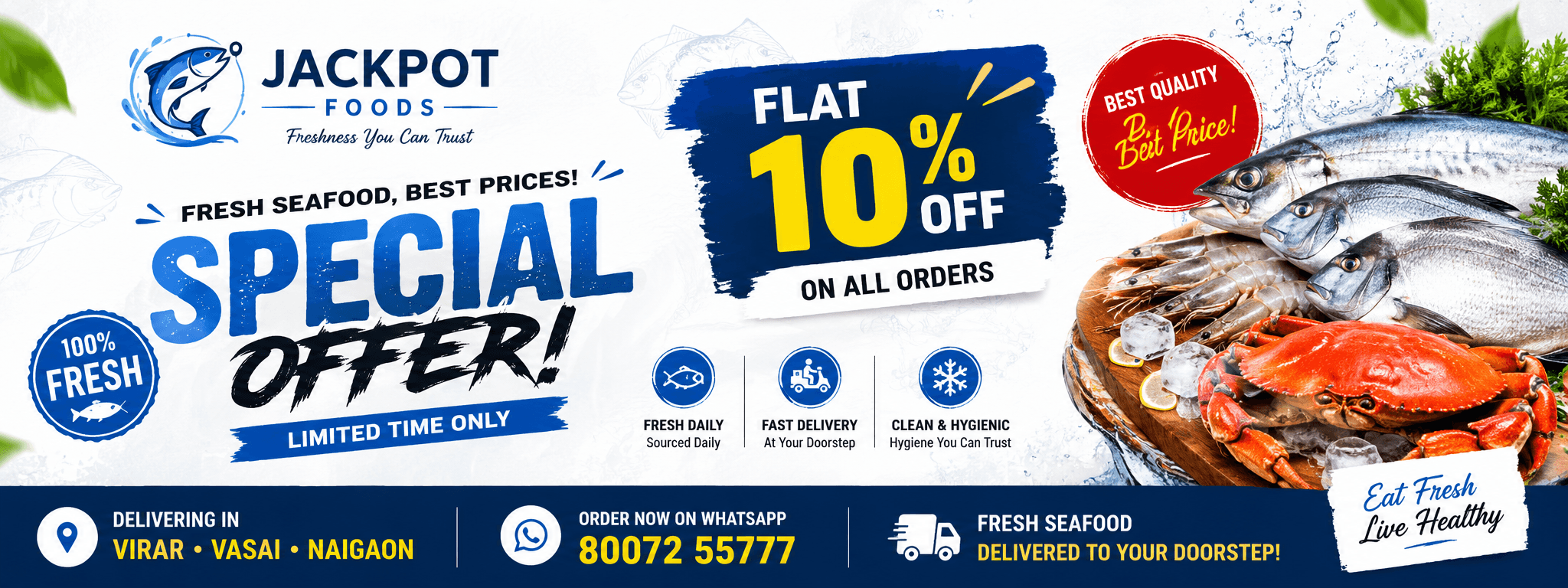 Fresh Seafood at 10% OFF